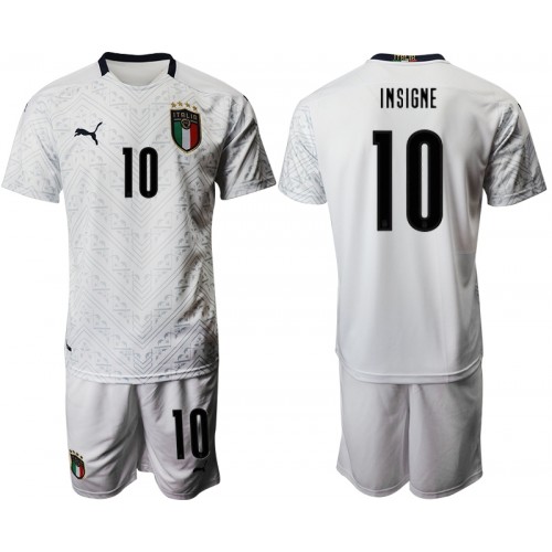 Italija Dres Lorenzo Insigne 10 Dječji Gostujući Euro 2020 Kratkih Rukava Italija Dres Lorenzo Insigne 10 Dječji Gostujući Euro 2020 Kratkih Rukava